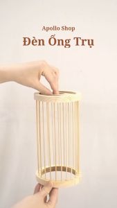 Đèn Tre Gỗ Thả Trần Trang Trí Dùng Để Decor Nhà Hàng Quán Cafe Homestay Cực Chất. Mẫu Hình Trụ Tròn 5.0 1 Đánh Giá 14 Đã Bán
