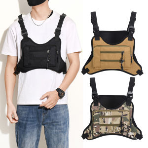 Sports Chest Bag For Men Women Water Resistant Lightweight Front Running Vest Bag for Running Hiking Cycling Workouts