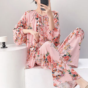 Plus Size Mosquito-Repellent Light Sleepwear Set for Air Conditioned Room