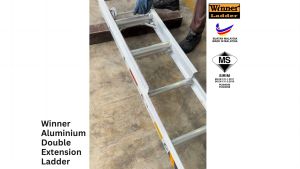 Winner 10ft x 10ft Aluminium Double Extension Ladder 10 kaki x 10 kaki