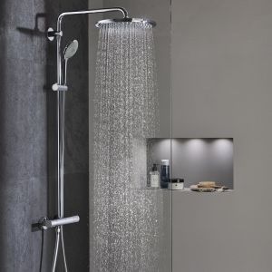 GROHE Euphoria XXL Shower System 310 With Thermostat | GROHE TurboStat | Gold | Cool Sunrise | 26075GL0