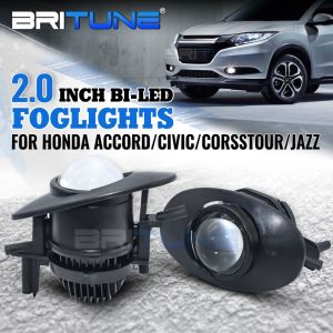ไฟตัดหมอก LED Bi-LED PTF สำหรับ Honda Accord/Civic/Fit/Jazz/Crosstour รุ่น LED Spot Driving Lamp Retrofit