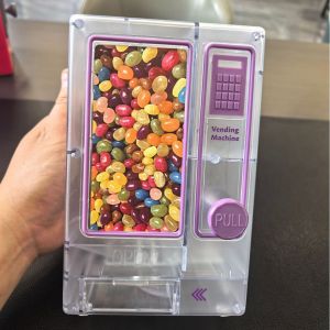 Mini Candy Dispenser Vending Machine Retro Desktop Snack Storage Box Manual Pull Lever Treat Dispenser for Kids Home Office Part