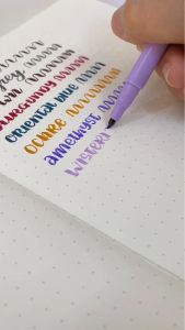 Chính hãng MARVY - Bút viết Calligraphy Lepen Flex - Ngòi đàn hồi 18 màu đẹp mắt không toè ngòi - STHM stationery