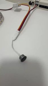 12V 24V Touch SwitchStepless Dimmable/3‑Step Dimmable10mm HoleCapacitive Sensor Light Switch for LED StripMarinesilvery