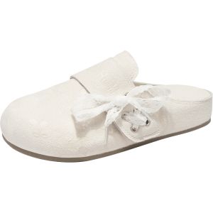 Agsdon | Dép Mule Kiểu Birkenstock Đế Dày Trùm Mũi Cho Bà Bầu Mùa Đông
