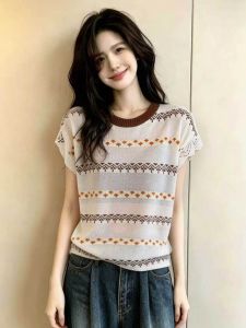 Áo Thun Sọc Vintage Ôm Body