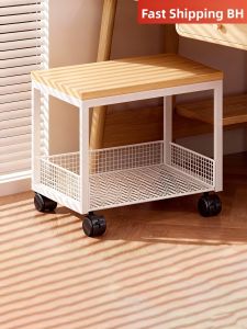 evesigar | Office Desk Under Printer Storage Rack With Wheels Multi-level