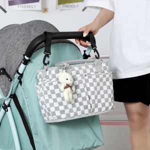 TAS BAYI 6004 - Tas Handbag Bayi MOTIF CATUR Perlengkapan Bayi Multifungsi Diaper Bag - G1