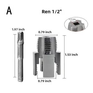 Bộ Dụng Cụ Cắt Ren Ống Tương Thích Với Máy Khoan Điện - Tích Hợp Chức Năng Tạo Ren Trong Và Ngoài Cho Ống PVC Và Ống Gang