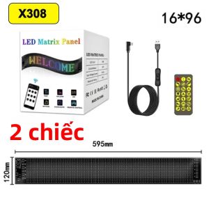 Bảng Điều Khiển Đèn LED Ma Trận Bluetooth Đèn Mắt Xe Tải Đèn Ban Đêm Linh Hoạt Tự Lập Trình Điều Khiển Bằng Ứng Dụng Dùng Cho Ô Tô Khách Sạn Quán Bar Cửa Hàng