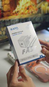 [ Charger iPhone 16-17] RAPAtech Power Zen GaN 45W & 35W  Charger iPhone 17 Series with C to C Nylon Cable Ice Cooling 2.0 Technology