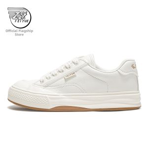 Feiyue | Womens Spring and Summer Leather Panel Canvas Casual Shoes
