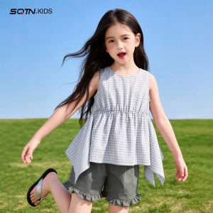 SQTN.KIDS | Fashionable Trendy Girls Summer Clothing Set