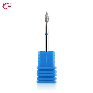 BNG 1/2PCS Flame Cone Cuticle Clean Nail Drill Bit 3/32 Professional Safety Carbide Diamond Nail Bit Nail Cleaner for Cuticle