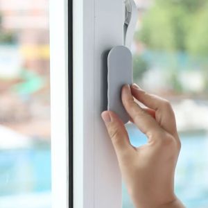 2 Pcs Plastic Self Adhesive Window Cabinet Handles Door Wardrobe Drawer Toilet Handles