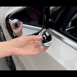 2PCS Car Waterproof Full-vision Adjustable Blind Spot Mirror Auto Round Glass Convex Mirror Car Rearview Mirror