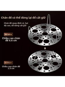 HUIYANGXU | Nồi Hấp Gấp Được Điều Chỉnh Inox