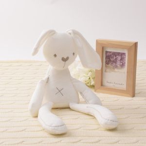 Elephant Bear Toys Infant Kids Hanging Ring Toy Sleeping Cute Bunny Rabbit Animals Bed Stroller Plush Dolls 0-12 Month