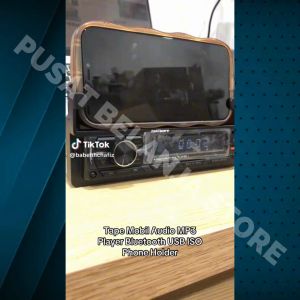 BERGARANSI Taffware Tape Mobil Bluetooth full bass Audio MP3 Player USB ISO Phone Holder HL83