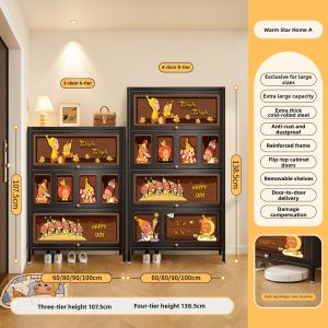 CTYLIGHTZ | Wall-mounted Large Capacity Steel Shoe Storage Cabinet