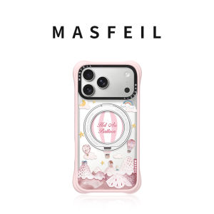 MASFEIL | Ốp Lưng Silicon Mềm Trong Suốt Có Chân Đế Từ Cho iPhone18ProMax