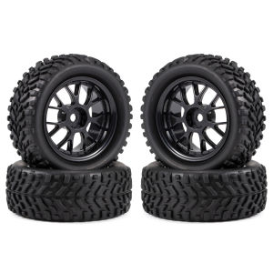 1.9 inch 76mm Off Road Buggy Tires Wheels Rim 4PCS for 1/14 1/16 1/10 RC Car Wltoys 144001 Tamiya MJX Hyper Go 14210 14209