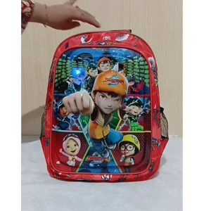 TAS RANSEL PREMIUM ANAK SEKOLAH SD TK MOTIF KARAKTER 3D TIMBUL BERLAMPU LED