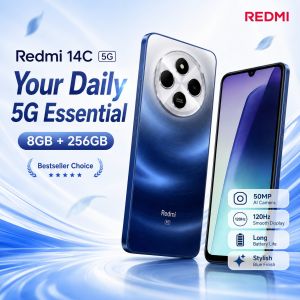 Redmi | Redmi 14C Smartphone 8GB RAM 256GB Storage 6.88 120Hz Display 50MP Camera 5160mAh Battery 18W Fast Charge HyperOS