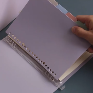 A5/B5 Binder Notebook with Dividers Line Paper Refillable Spiral Loose Leaf Notebook Journal Notebook