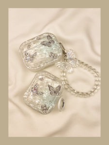 Butterfly Shell Pattern Airpods4 Protective Case Wireless Bluetooth  pro Earphone Cover Second Generation Third Generation Aipods2 Airpodpro Fourth Generation Soft TPU Material