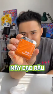 Máy Cạo Râu Mini Masuto ShaveGo - 400mAh Sạc 1 Giờ Dùng 2 Tháng Cạo Sạch 360° Không Rát Da Chống Nước Lưỡi Dao Tự Mài