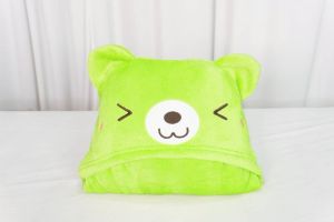 ผ้าห่มฮู้ดสัตว์  ฮู้ดหูมี เนื้อผ้าห่มนาโน ผ้าหนานุ่ม ขนนุ่มลื่น ซักทำความสะอาดง่าย มี 2 ขนาด