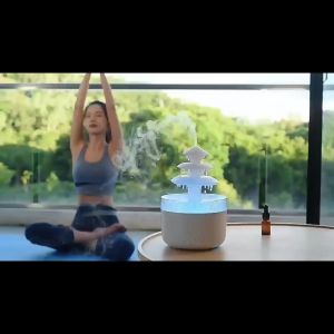 Humidifier Lampu Tidur Aromatherapy: Pengatur Kelembapan Udara Aromaterapi Unik Bentuk Uap Air Hujan