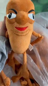 Oldlaiben Plush Toy Tung Tung Tung Sahur 47cm Soft Stuffed Animal Toy Birthday Gift Plushie Doll