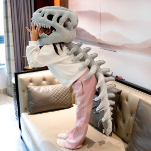 RONGMENGSHIJIE | Dinosaur Skeleton Outerwear Hat Plush Toy