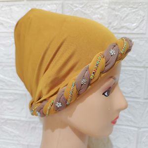 kupluk manik Kerpus plintiran hijab instan turban kaos melar cantik mewah oleh oleh umroh haji Ciput