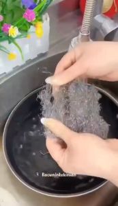 KAIN LAP DAPUR KAWAT HALUS UNTUK MEMBERSIHKAN PANCI DAN TIDAK MERUSAK PANCi