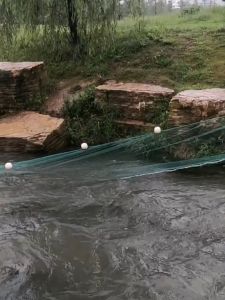 Large Imported Folding Fishing Net Trap Pukat Tahan Ikan Large-mouthed Fish-blocking Nets River Net Dragged Net