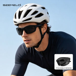 SEEMELO Men Sunglasses Foldable Cycling Polarized Chameleon Glasses Driving Goggles Anti-glare Sun Glasses UV Protection Chic Retro Sun glasses