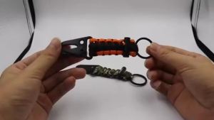 Eagle Beak Carabiner Keychain Tactical Paracord Lanyard with 550lb Survival Rope EDC Gear for Outdoor Camping Hiking Military