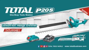 TOTAL เลื่อยตัดแต่งกิ่งไม้แบตเตอรี่ไร้สาย 20V รุ่น THTLI20461  (รุ่นงานหนัก) ( Hedge Trimmer )