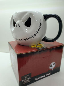 Large Capacity Ceramic Halloween Cup Mens Coffee Cup Simple Creative Cartoon Design Home Use Water Cup American Style