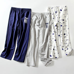 Childrens Home Cotton Pajama Pants Thin Loose Mosquito Proof Boys Sleepwear Spring Summer Autumn Winter Comfortable Breathable