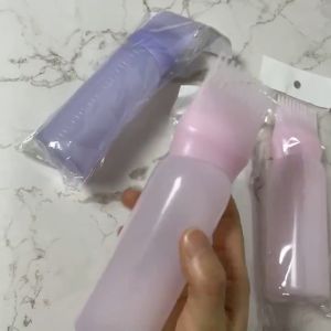 Botol Semir Rambut Botol Cat Rambut Alat Penata Pewarna Rambut Salon Ukuran Dapat Diisi Ulang 120ml