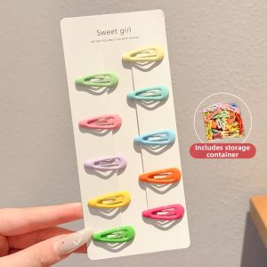 NING ZHOU | Colorful Side & Back Head Mini Hair Clips For Kids Girls