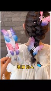 1 Pcs /Set Fashion Butterfly Hairpin Colorful Butterfly Clip Side Sweet Girl Butterfly Hairpin Cute Vivid Butterfly Hairclips