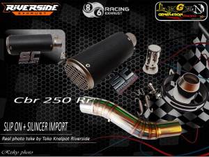 knalpot racing Sc Project Cr-t Import Taiwan Silincer silinser plus Slip on