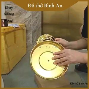 Khay cắm hương vòng phụ kiện xông trầm đốt nhang thờ cúng dụng cụ xông trầm hương - Đồ thờ Bình An - Decor phong thủy