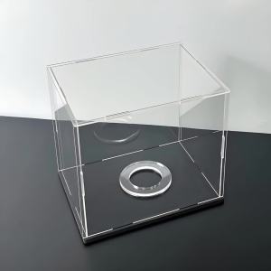 Acrylic Display Box Fixed with Bottom Plate Suitable for Displaying Basketball Football and Rugby Dustproof Making It Look